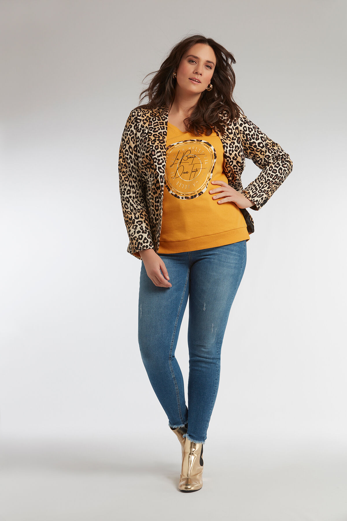 Blazer &agrave; imprim&eacute; animal image number 4