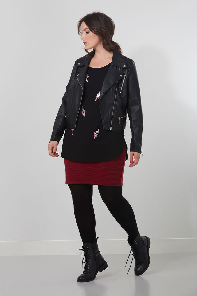 Jupe en maille point de Rome image number 4