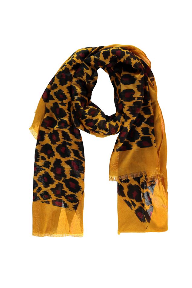 Foulard à imprimé léopard image number 1