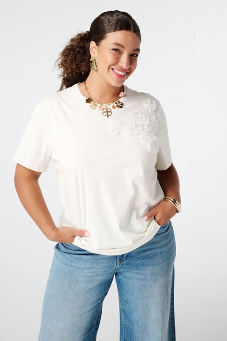 T-shirt avec imprimé brodé T-shirt avec imprimé brodé