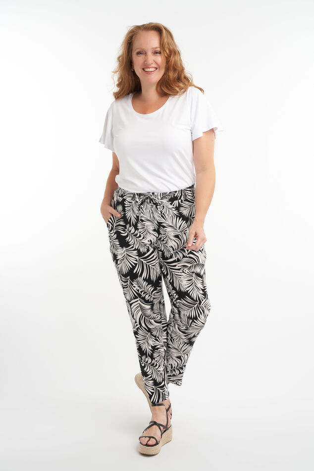 Pantalon ample à imprimé image number 4