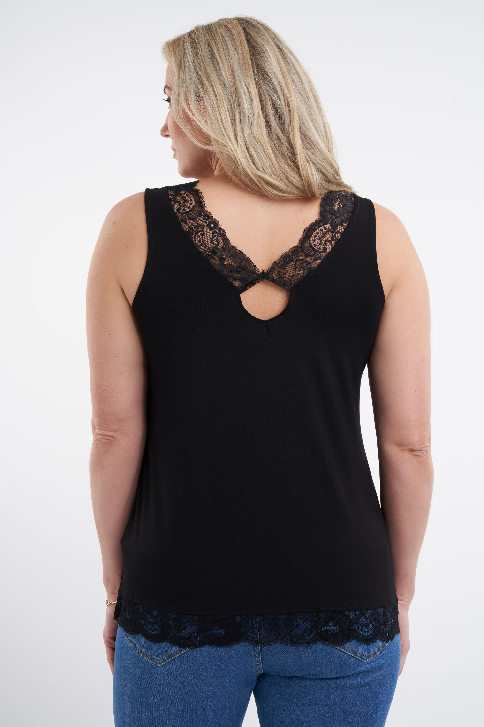 Haut sans manches avec dentelle image number 3