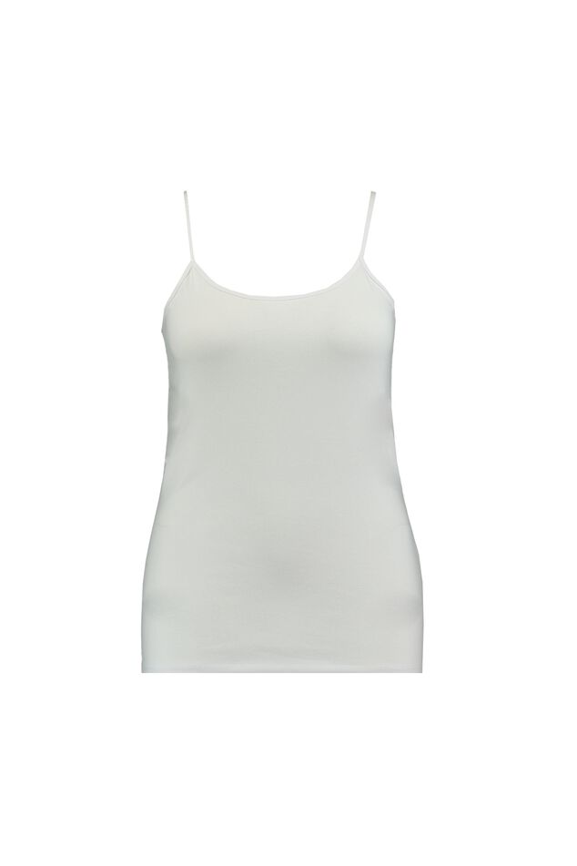 Débardeur en coton avec bretelles spaghetti image number 1