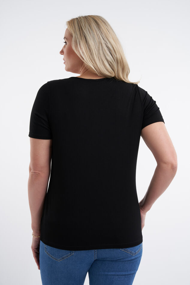 2 T-shirts avec col en V image number 3
