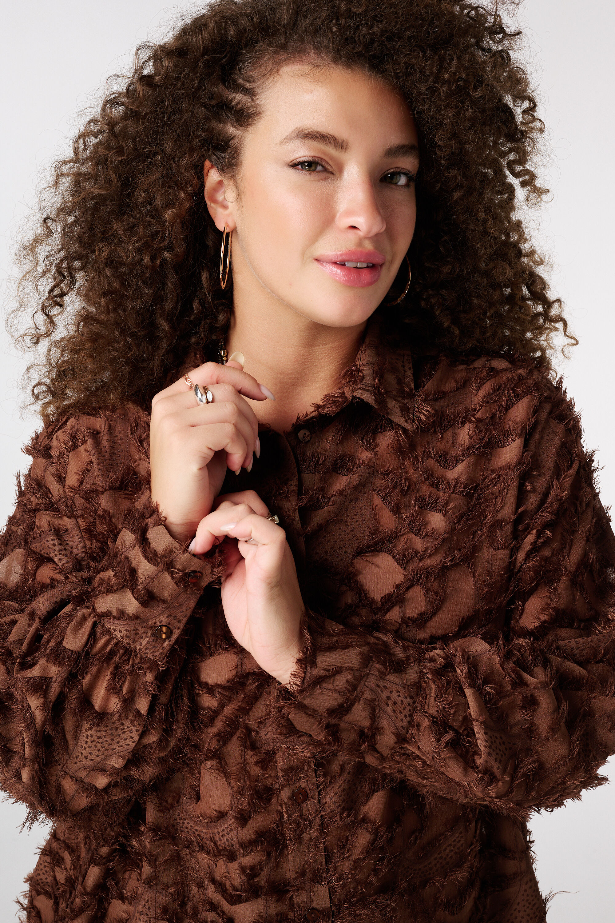 Chemisier moelleux avec imprim&eacute; image number 4