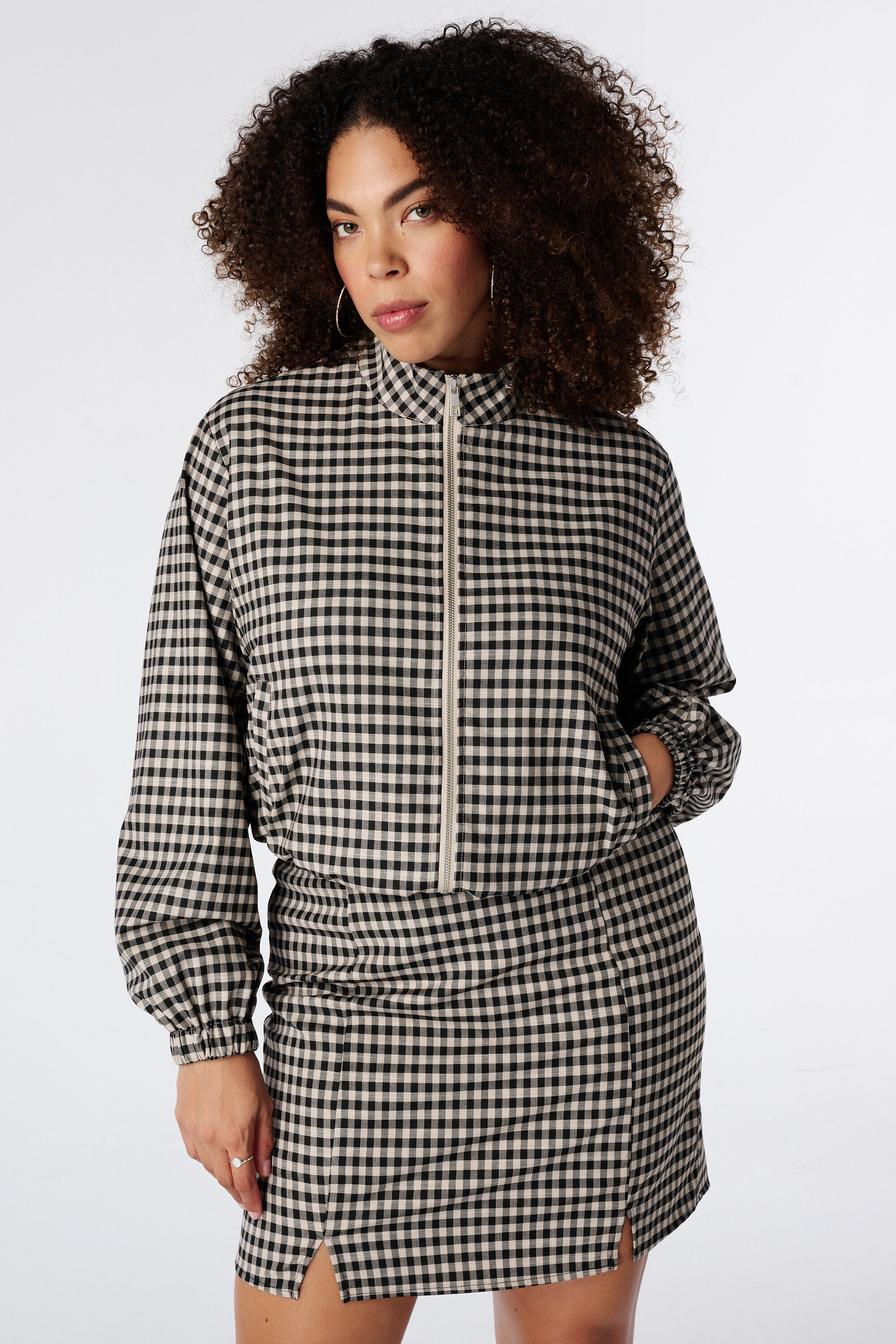 Veste &agrave; carreaux