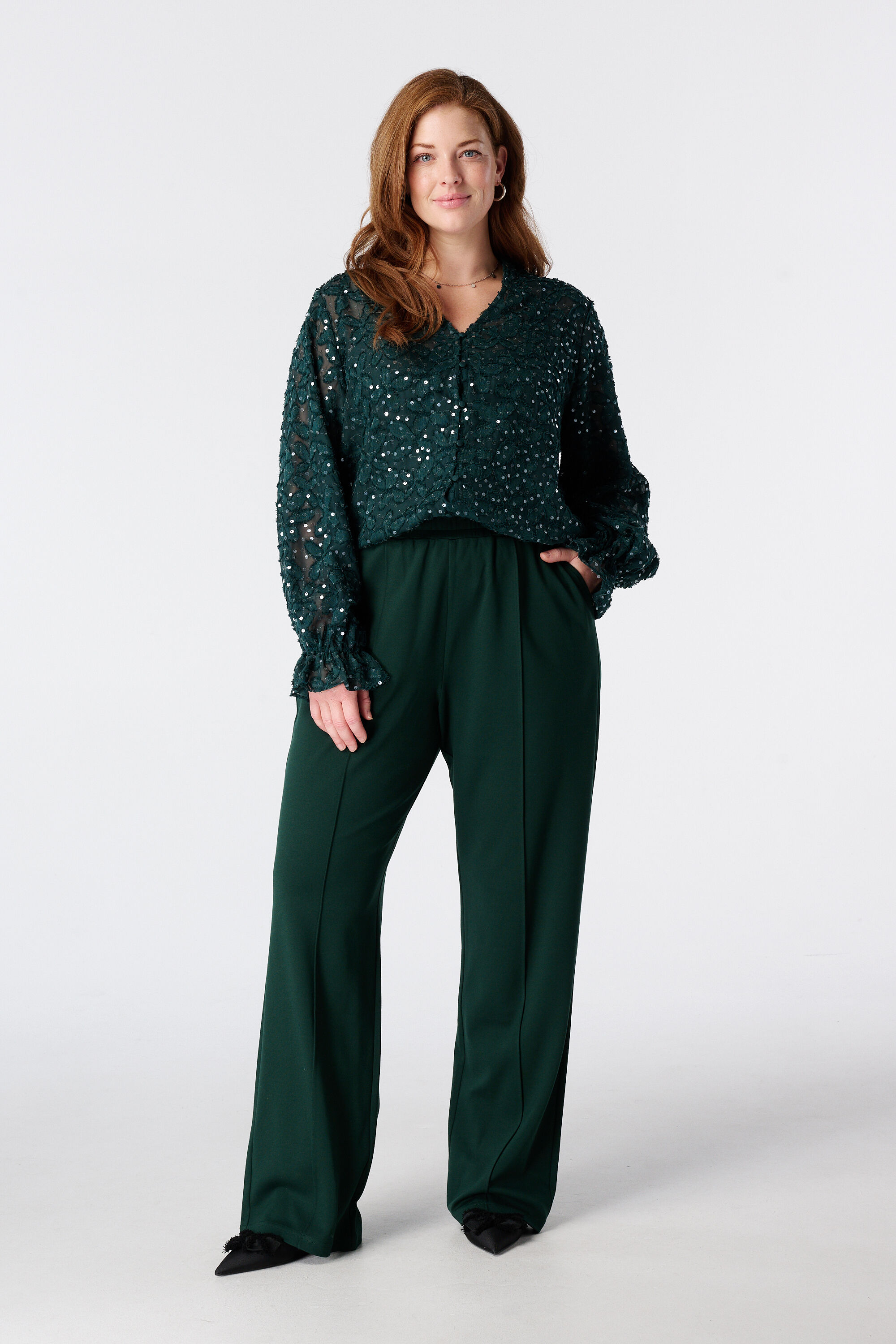 Pantalon wide leg 