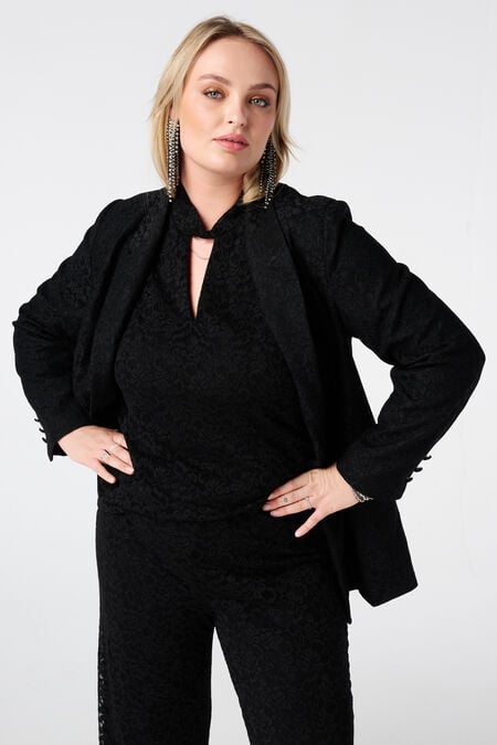 Blazer cintré en dentelle Blazer cintré en dentelle