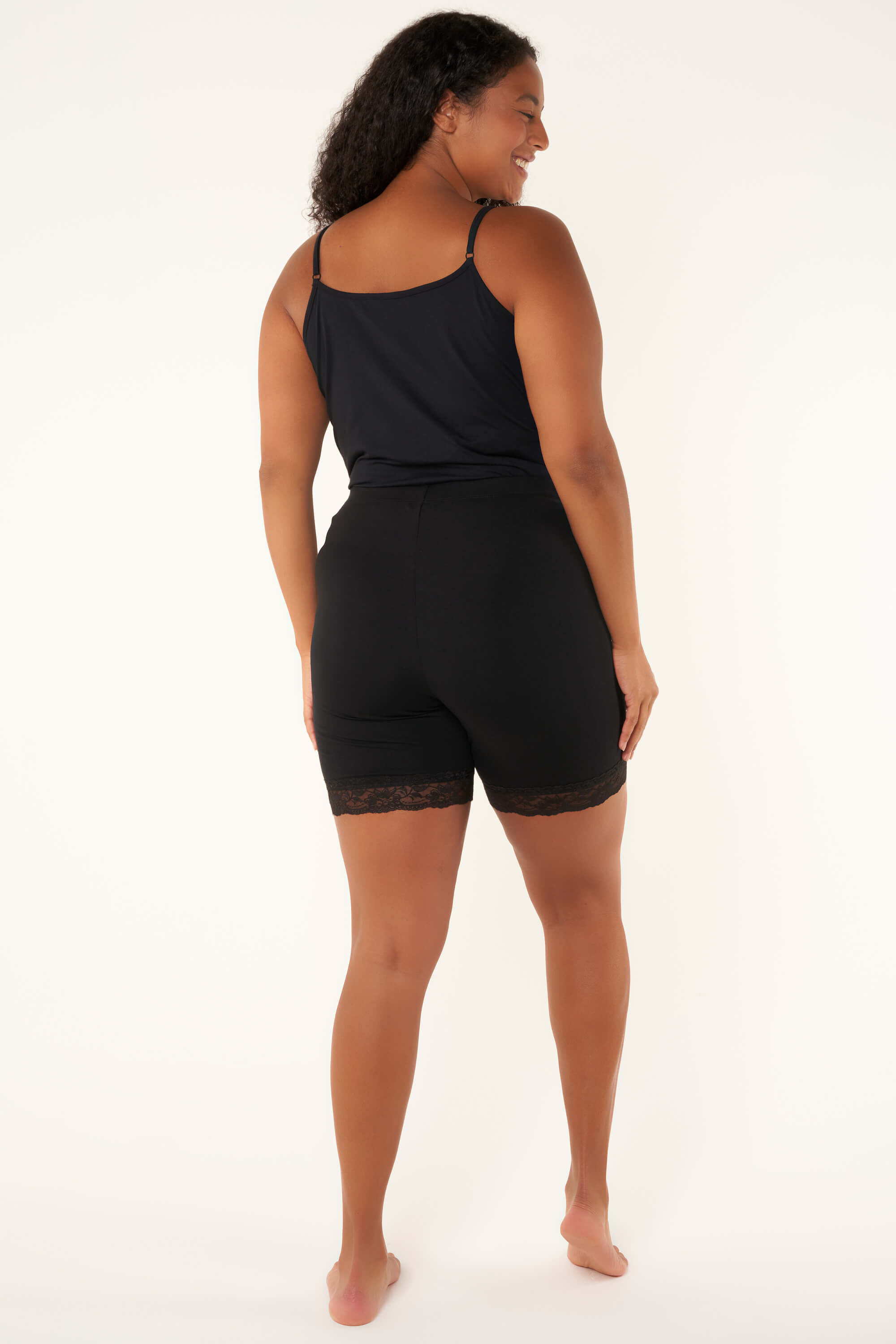 Legging court avec dentelle image number 1