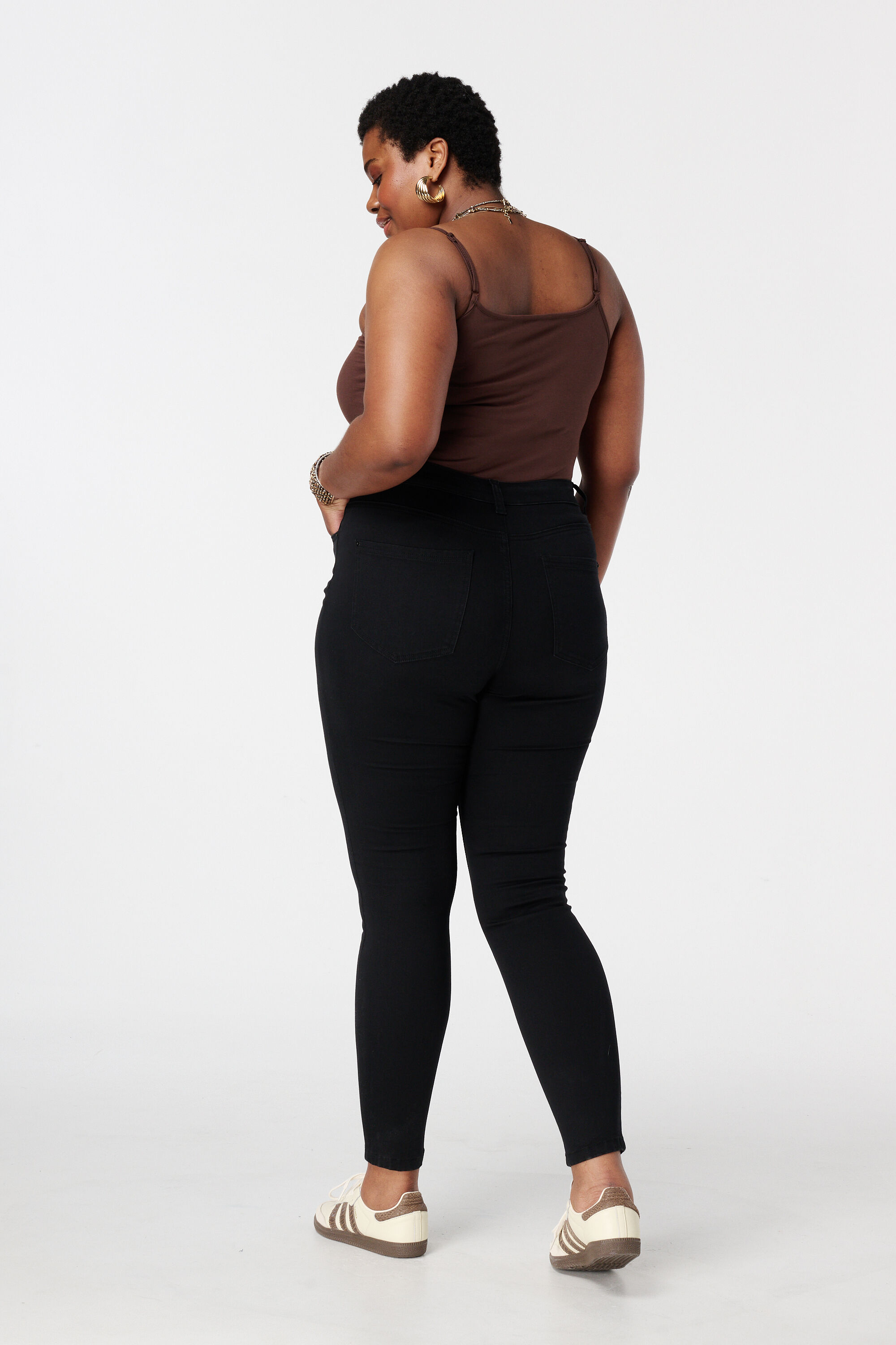 Jean skinny taille haute CHERRY image number 3