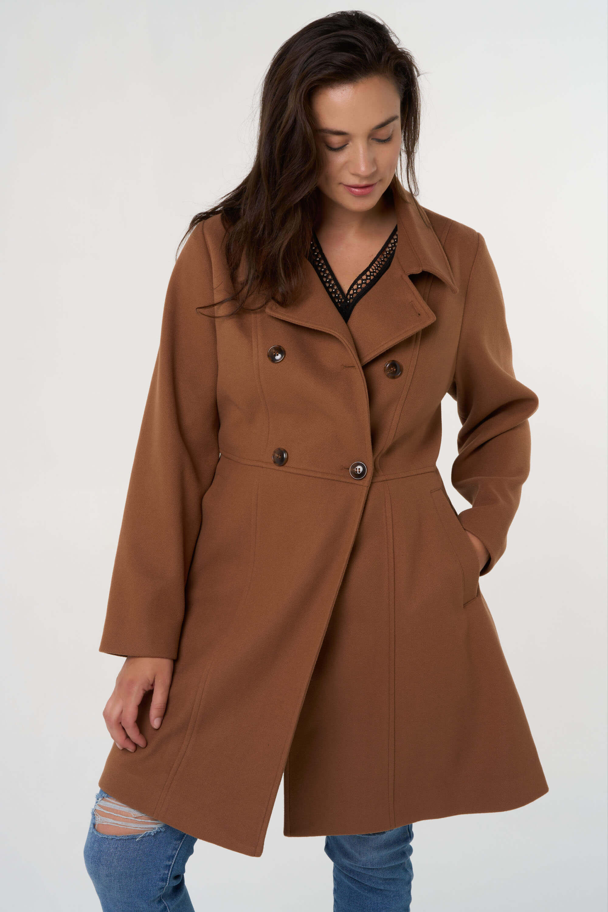 Manteau &agrave; double fermeture image number 5