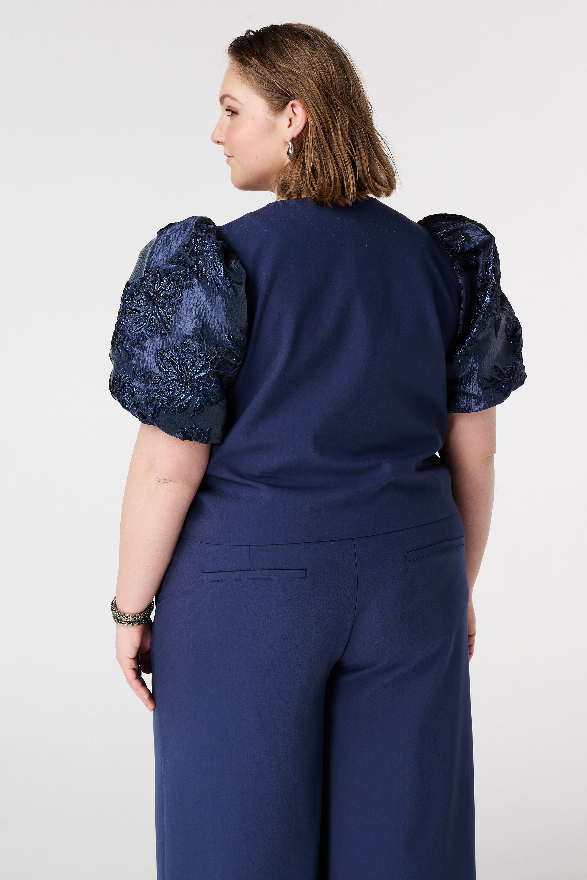 Haut avec manches en jacquard image number 3