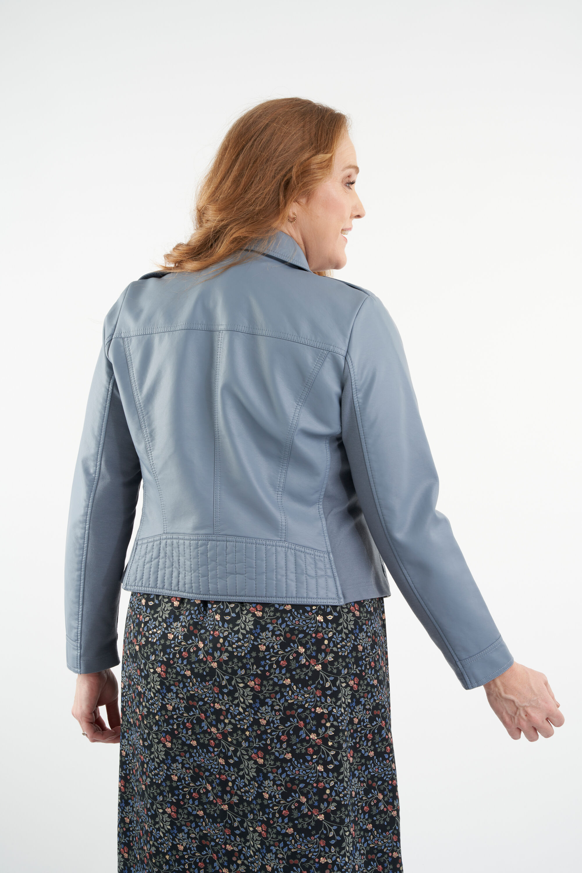 Veste style motard en similicuir image number 4