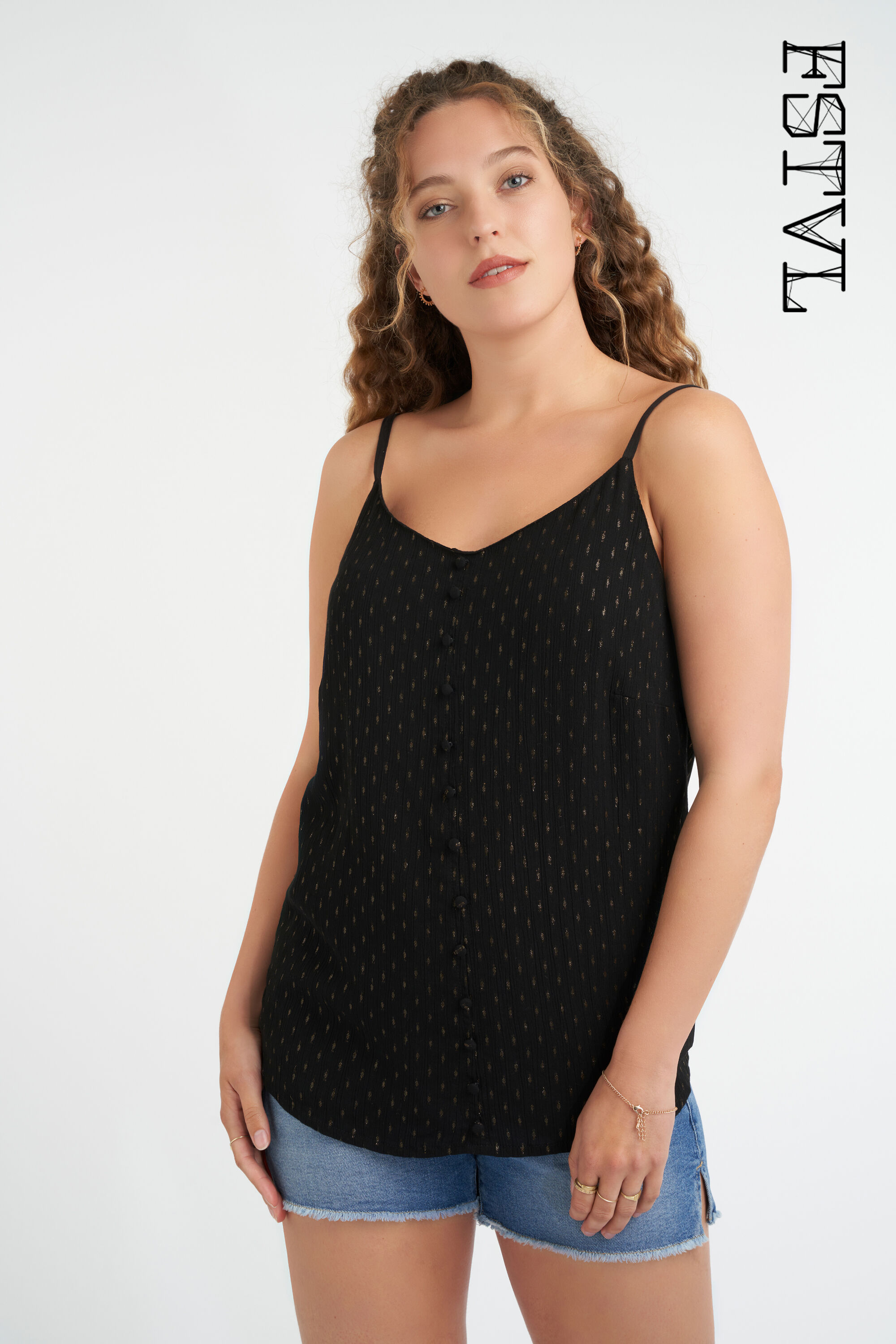 Haut &agrave; bretelles spaghetti image number 0