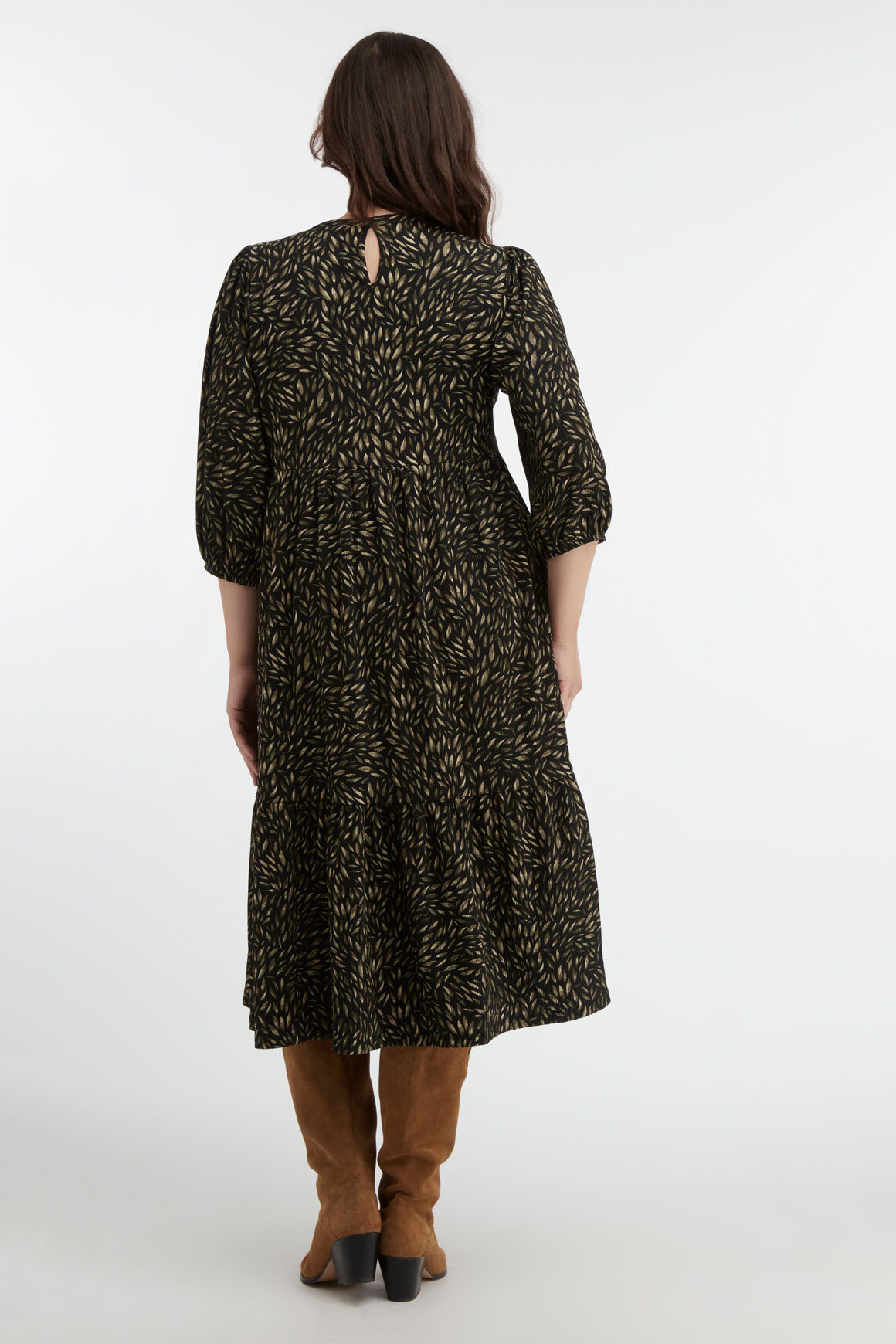 Longue robe ample &agrave; imprim&eacute;   image number 3