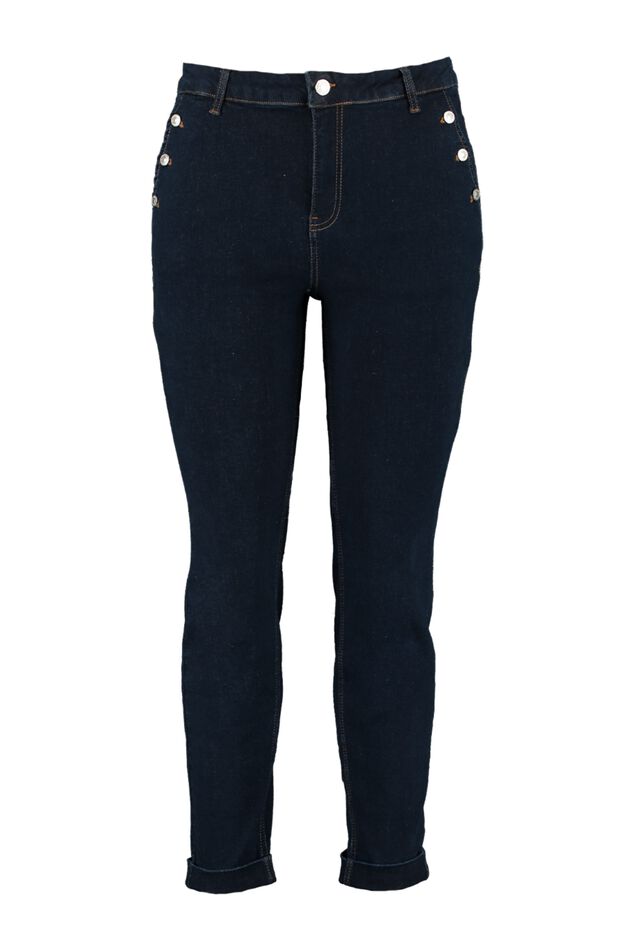 Jeans au décor boutonné image number 1