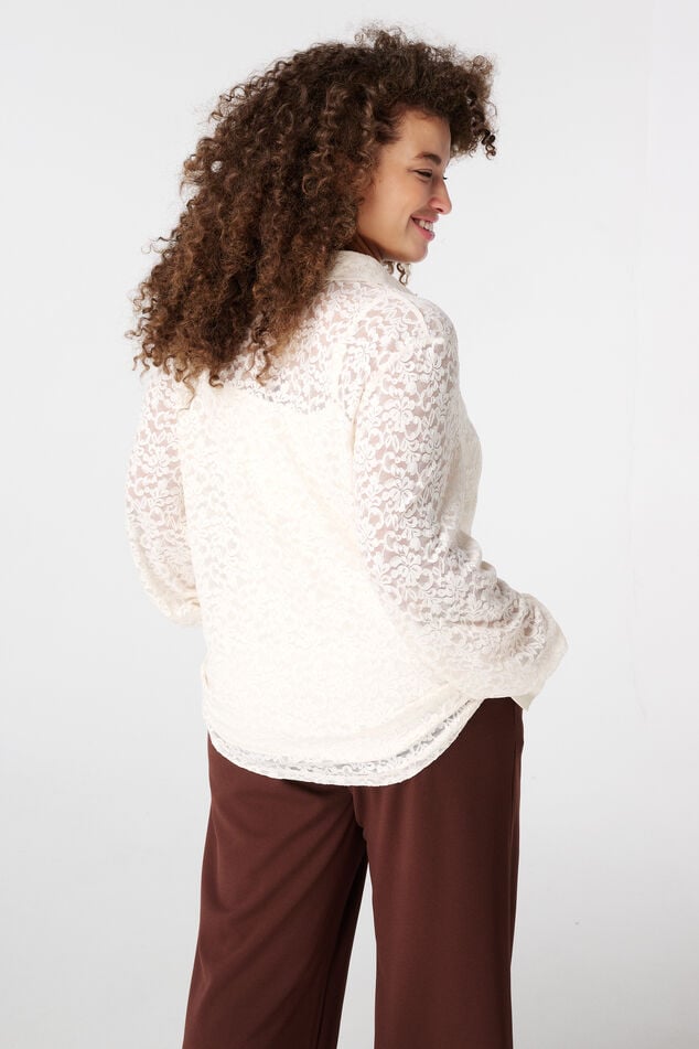 Top avec dentelle et paillettes image number 3