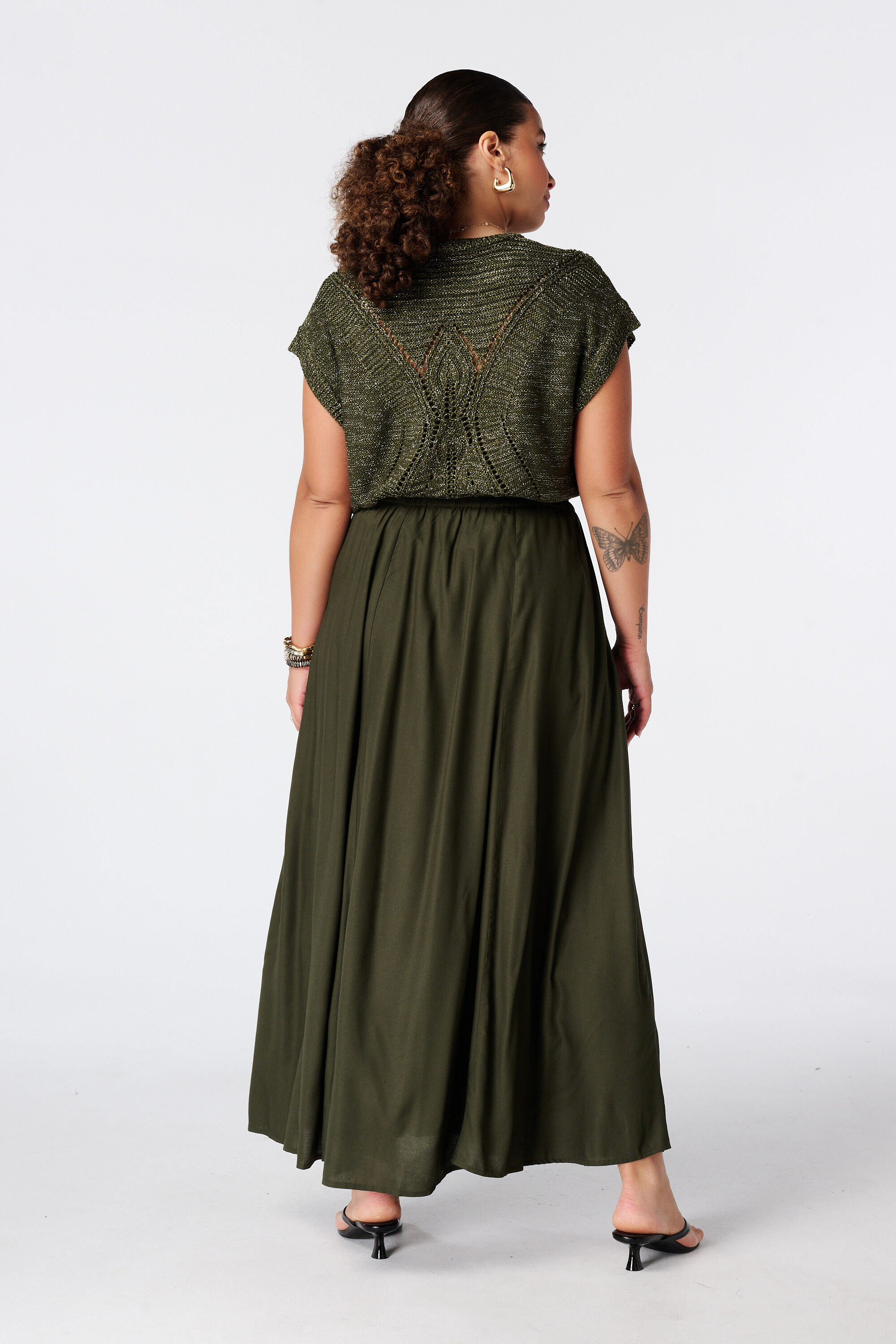 Jupe maxi avec taille &eacute;lastique image number 3