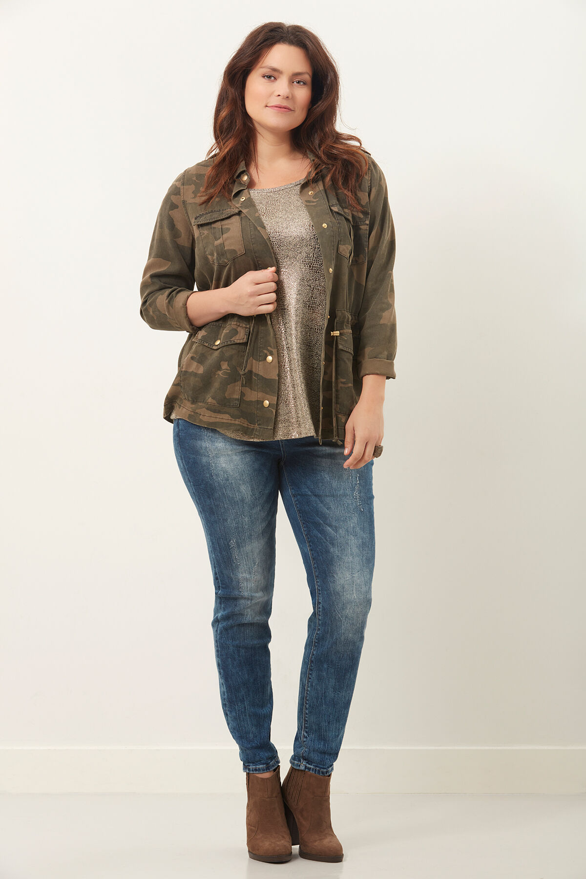 Veste militaire avec un imprim&eacute; camouflage image number 3