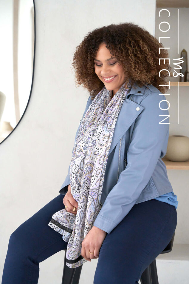 Écharpe à imprimé cachemire  image number 0