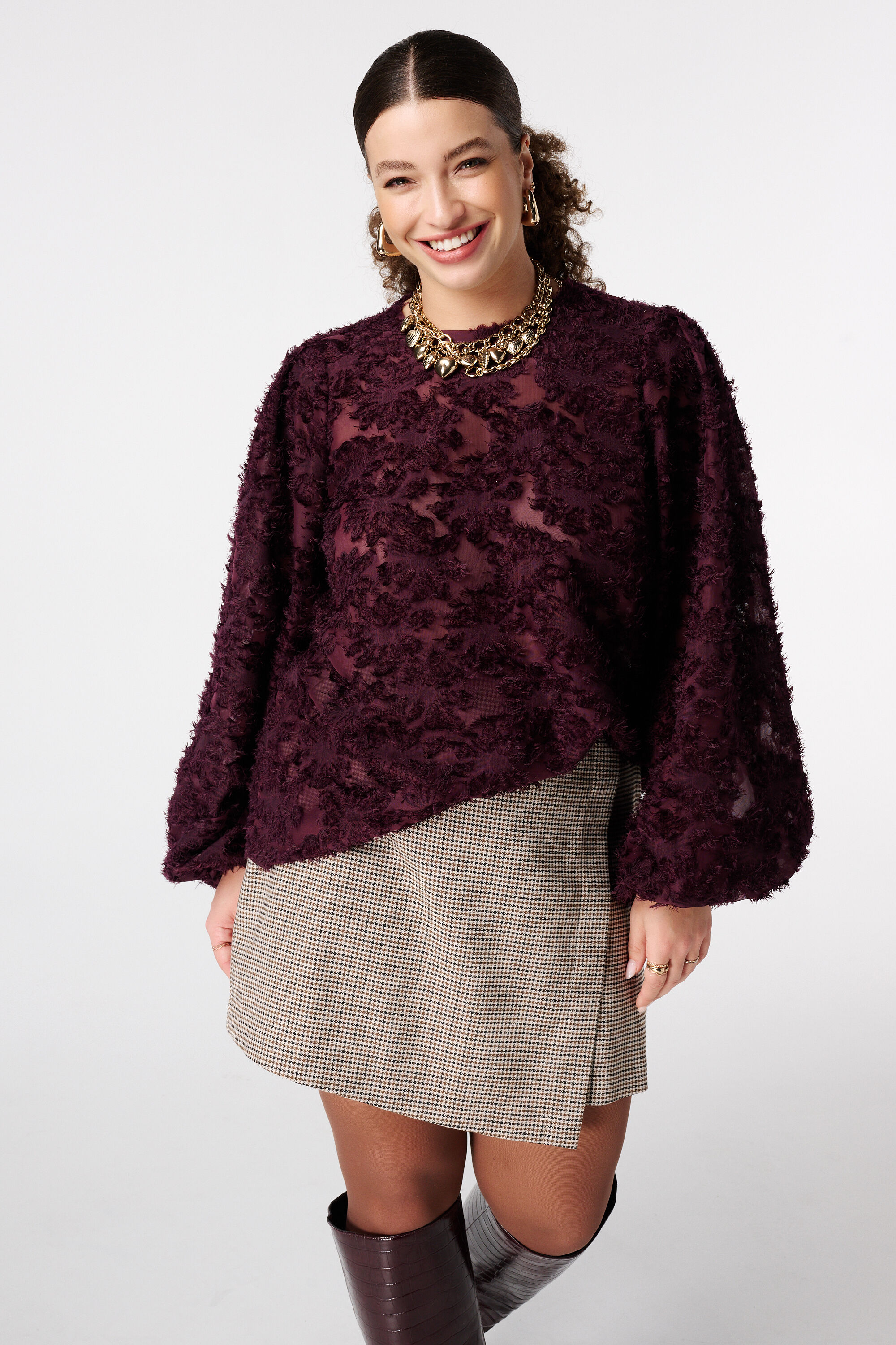 Blouse structur&eacute;e