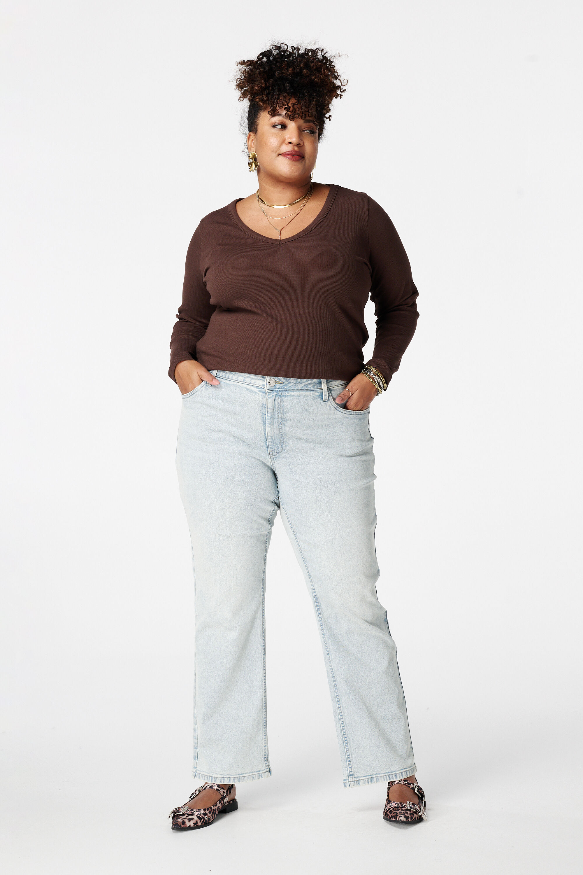 Jean &agrave; coupe droite LILY