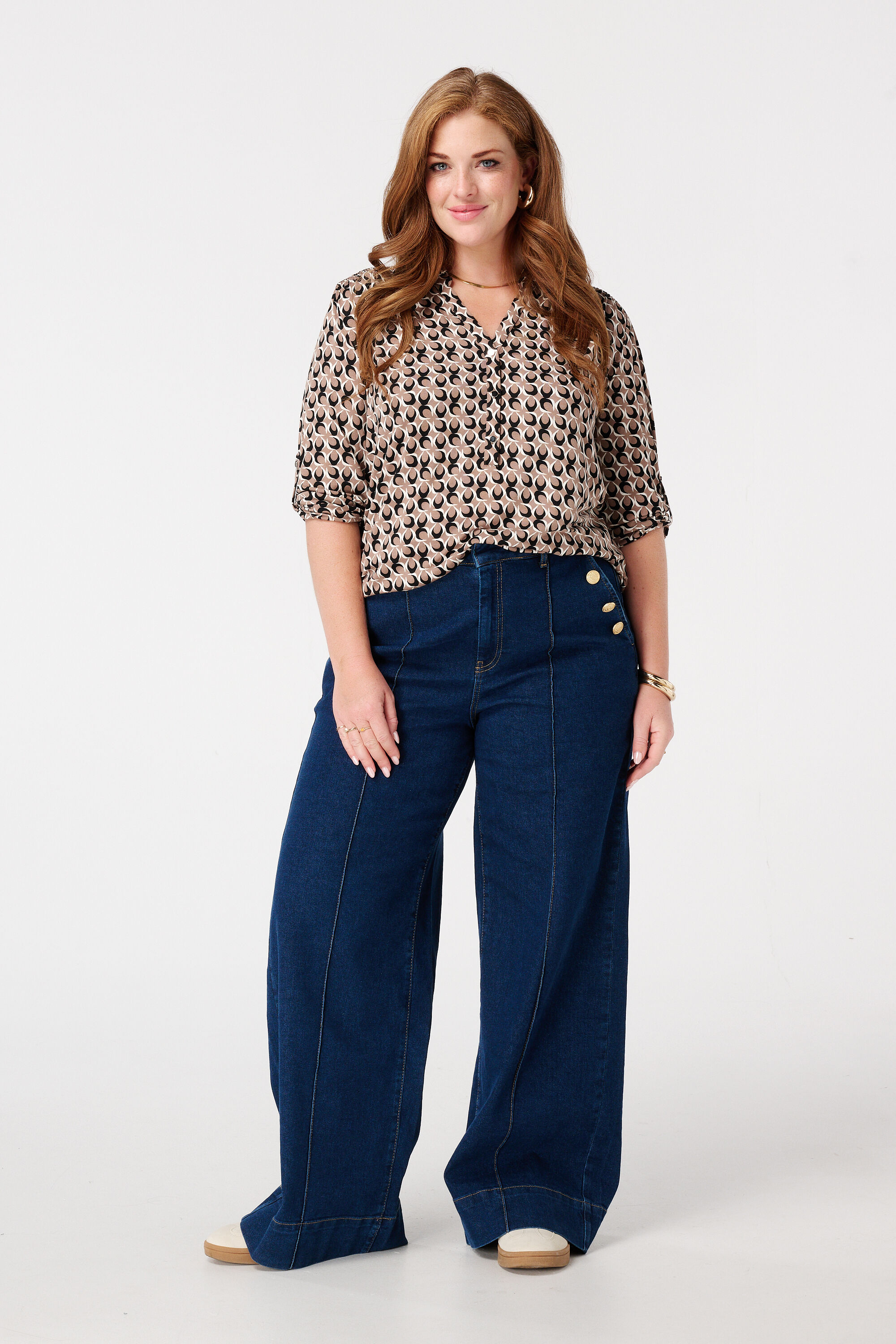 Top en jersey imprim&eacute; image number 5