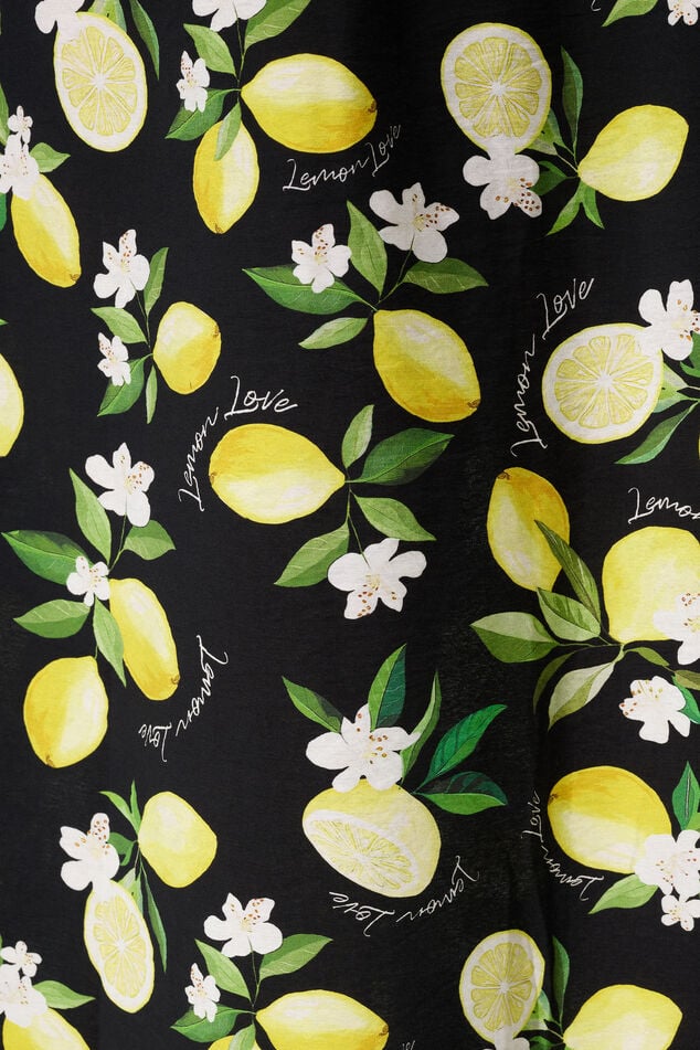 Robe longue à imprimé citron image number 5