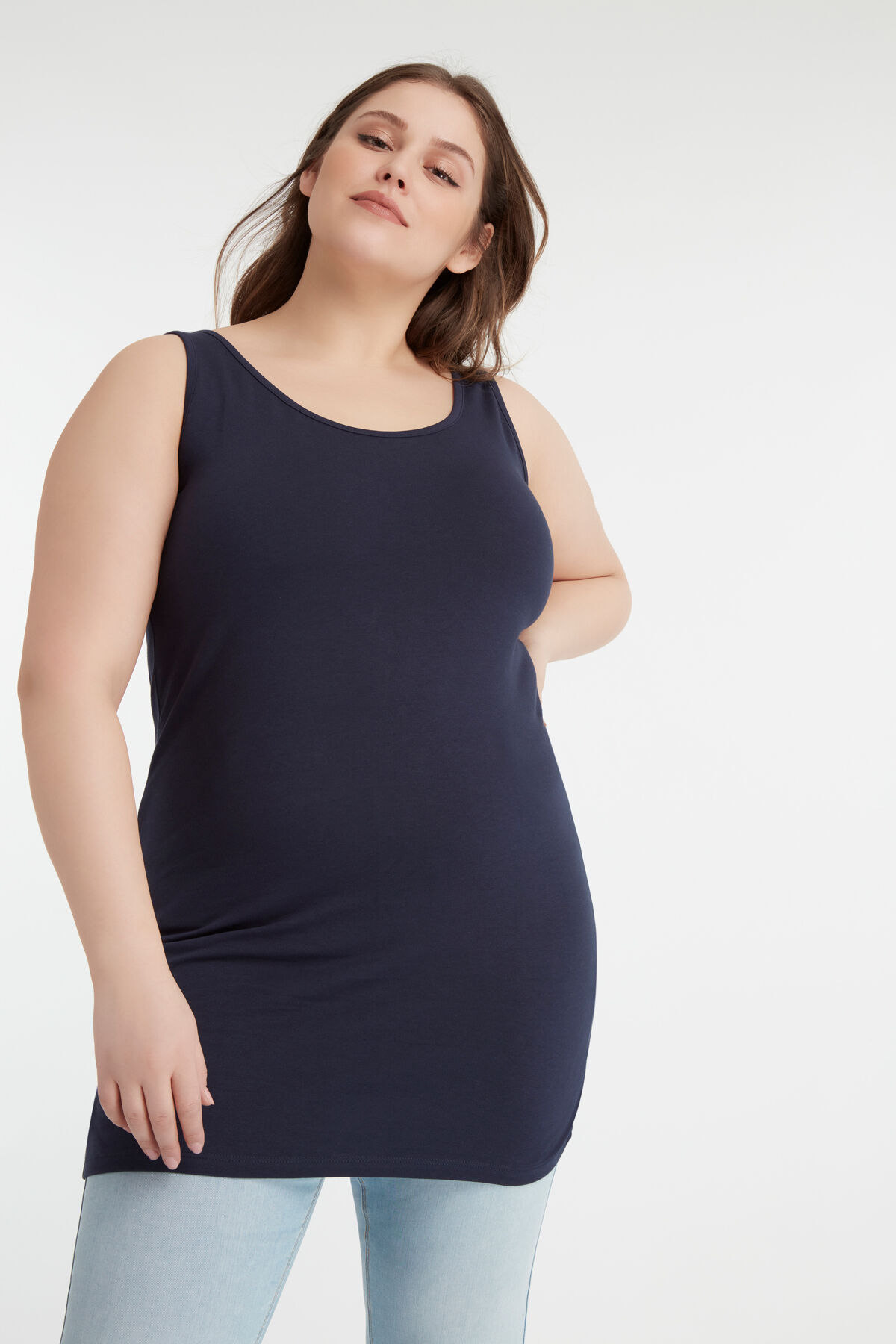 D&eacute;bardeur long en coton image number 3