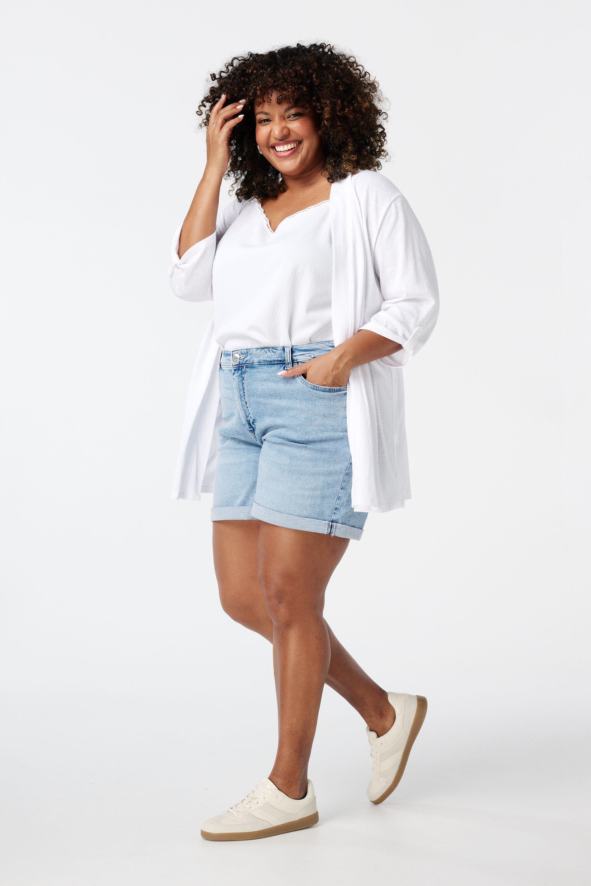 Gilet avec manches trois quarts image number 5