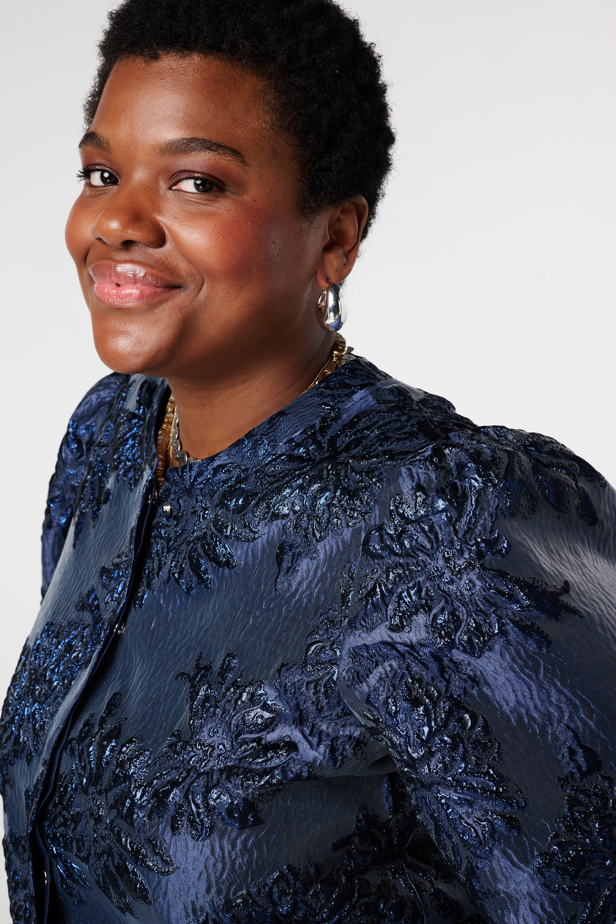 Blouson bomber en jacquard image number 4