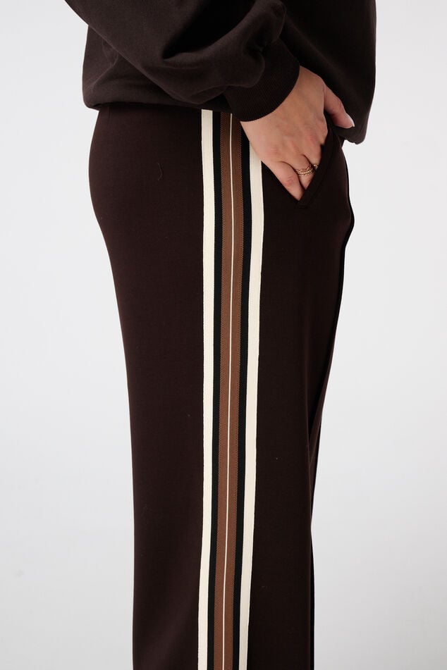pantalon large avec passepoil sur le côté image number 4