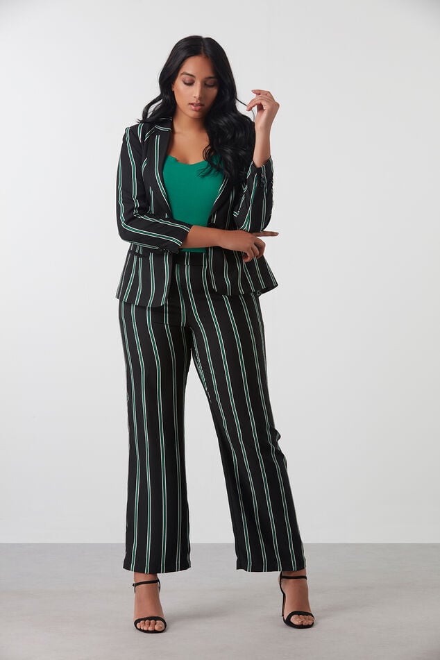 Veste blazer à rayures image number 3