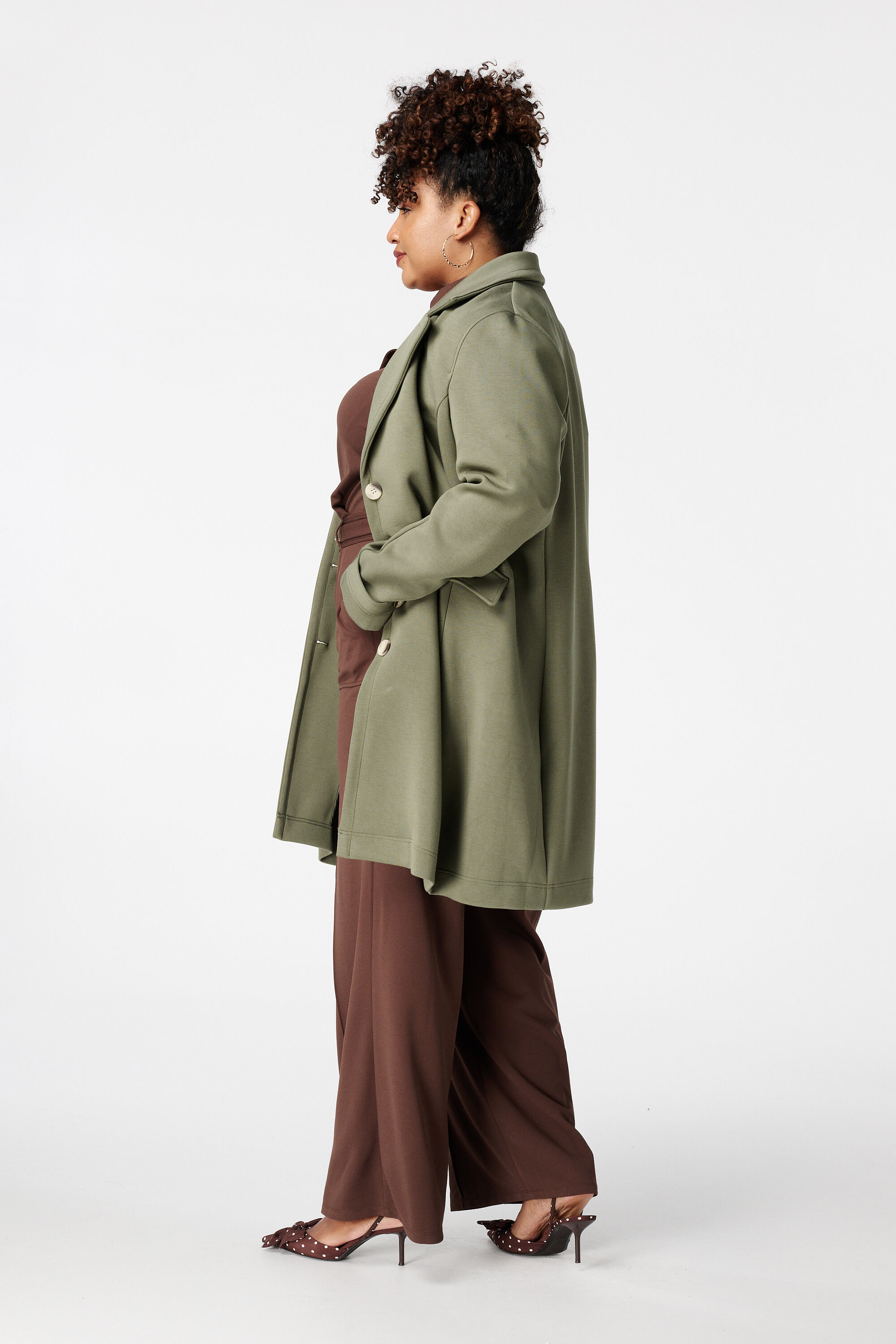 Manteau avec fermeture &agrave; boutons image number 3