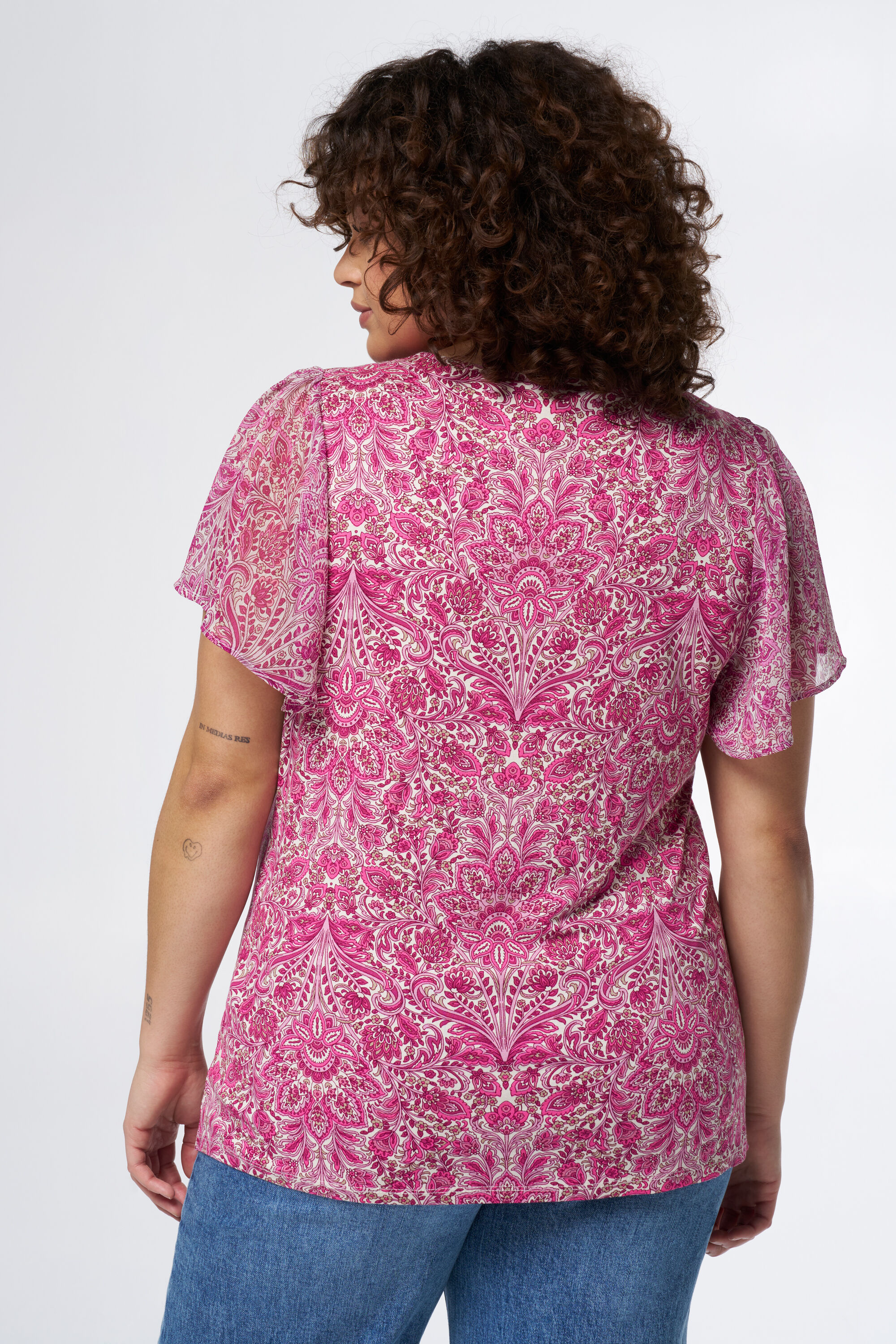 Haut &agrave; imprim&eacute; floral image number 3