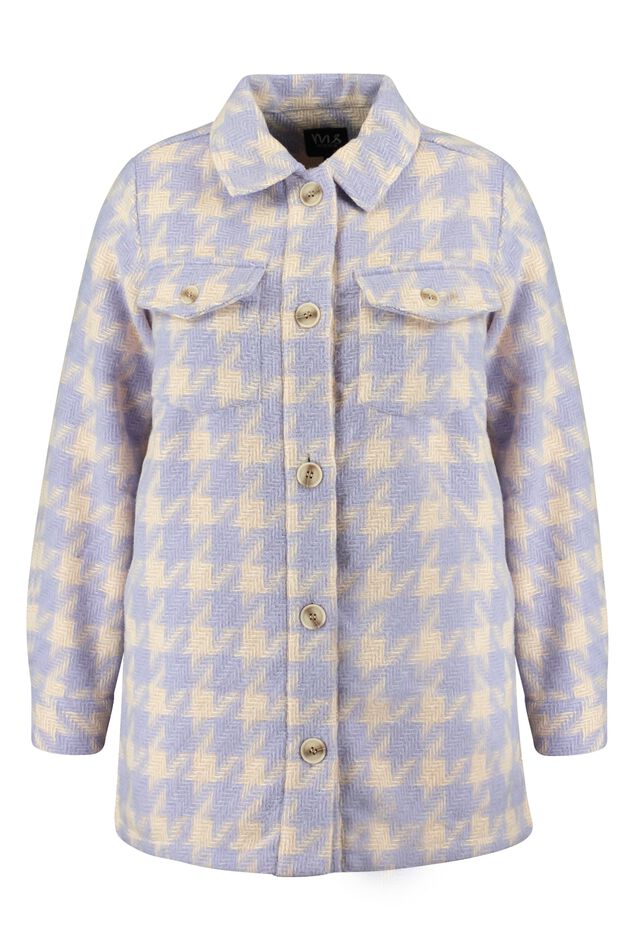 Veste-chemise à imprimé pied-de-poule image number 2