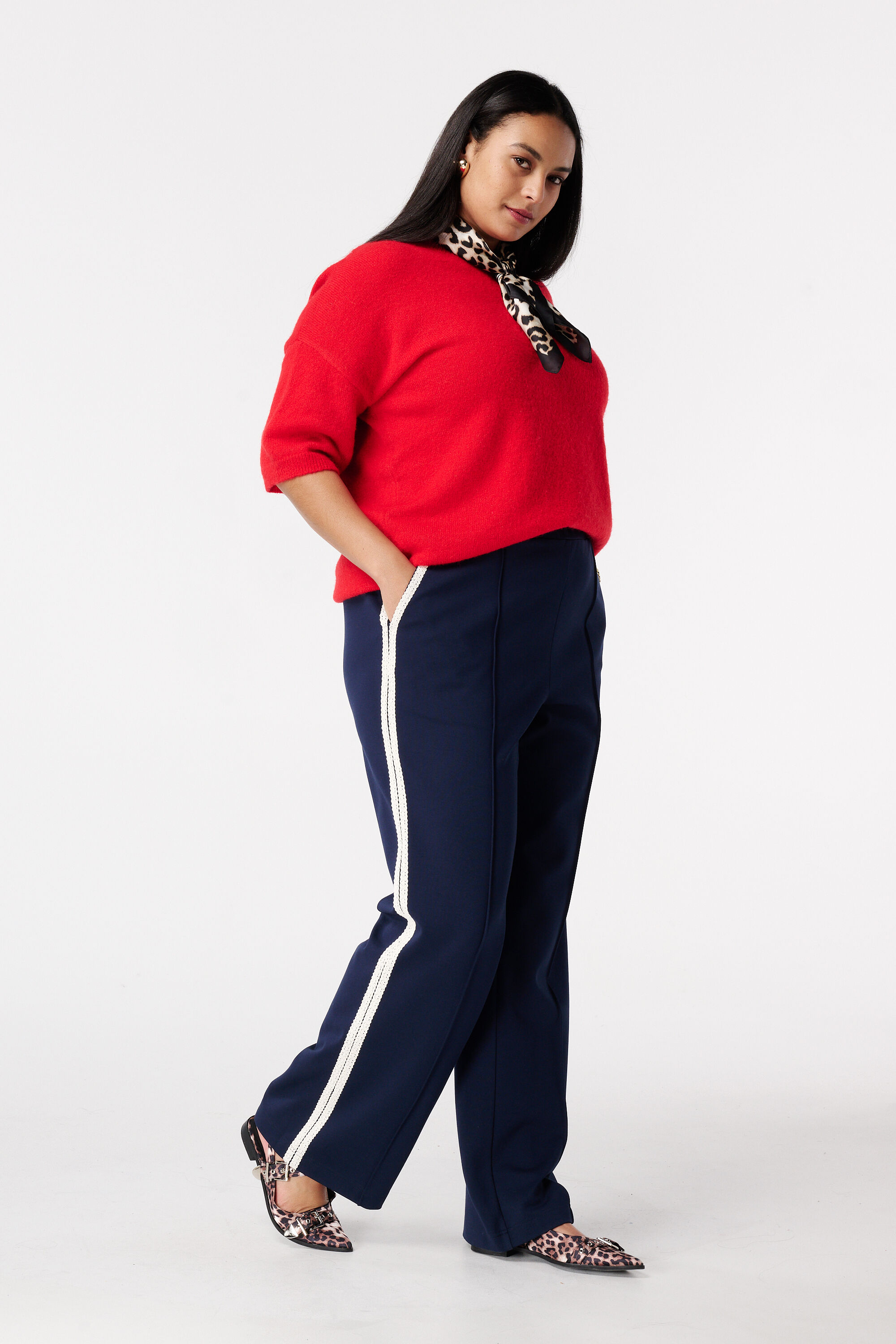 Pantalon avec bande lat&eacute;rale