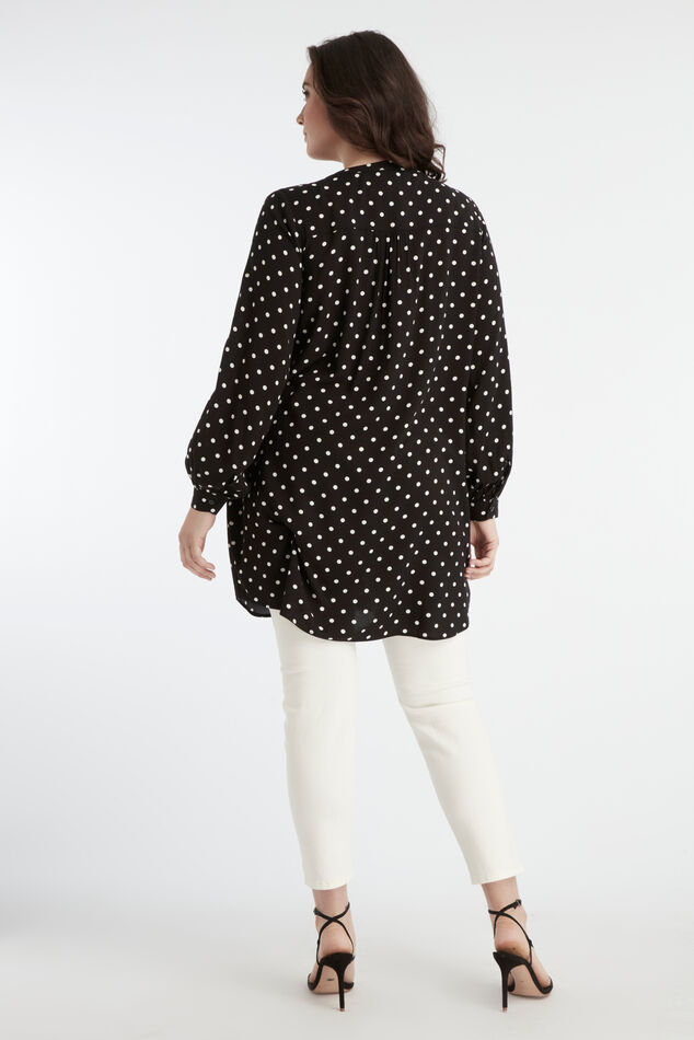 Chemisier tunique à pois image number 4