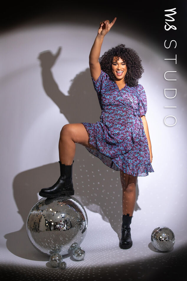 Robe portefeuille à imprimé image number 0