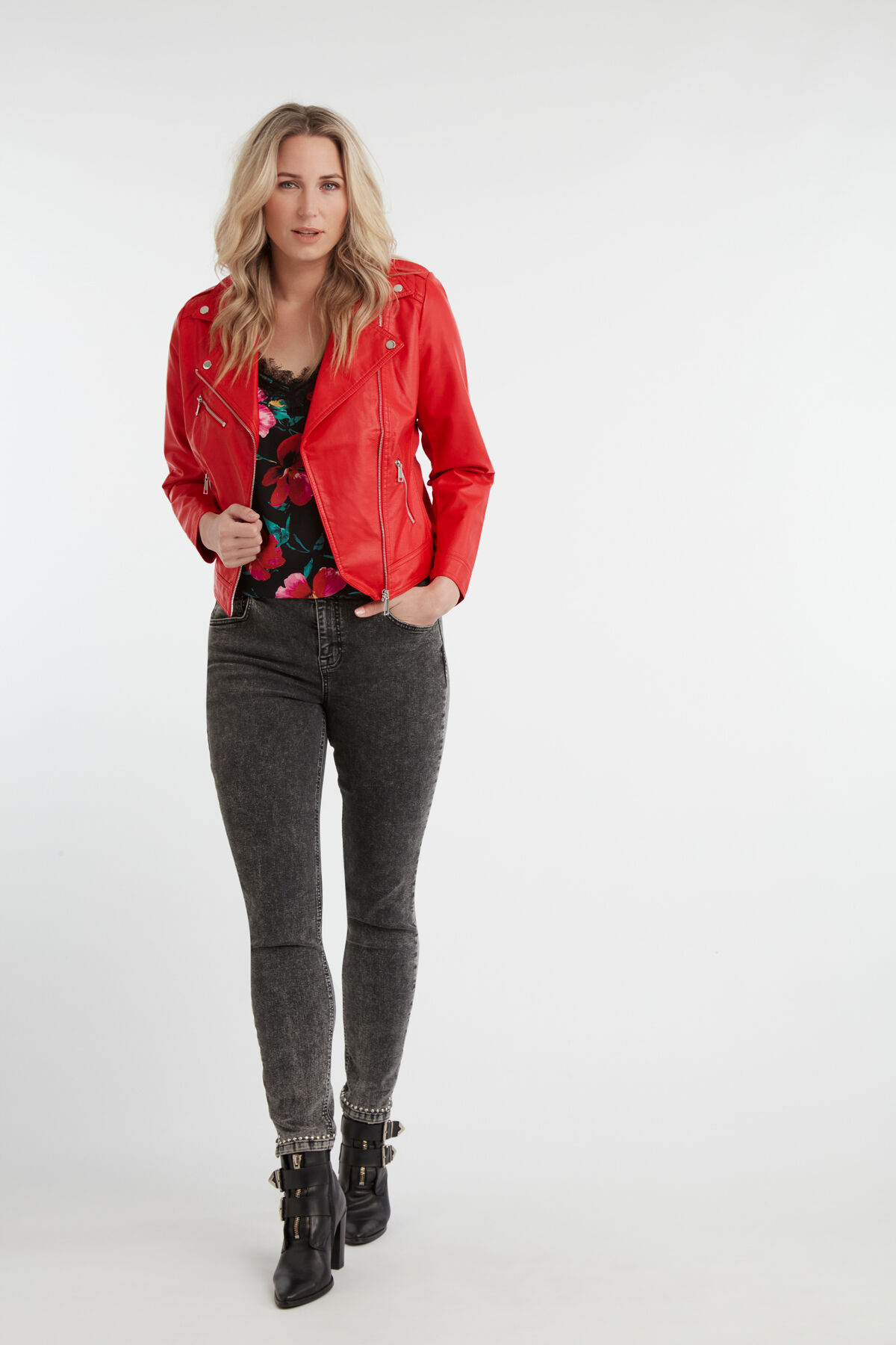 Veste style motard en similicuir image number 6