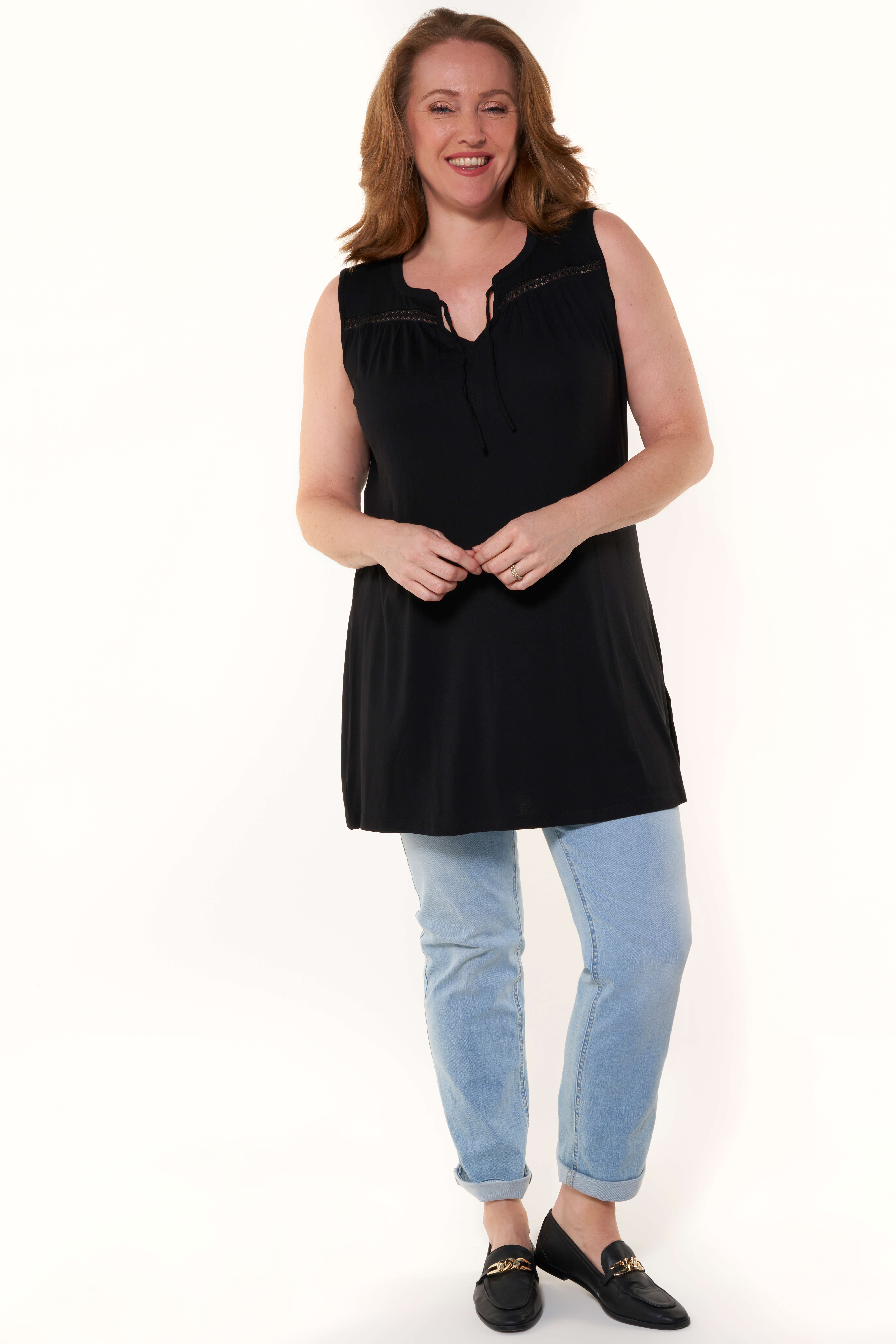 Femmes Tunique avec details MS Mode