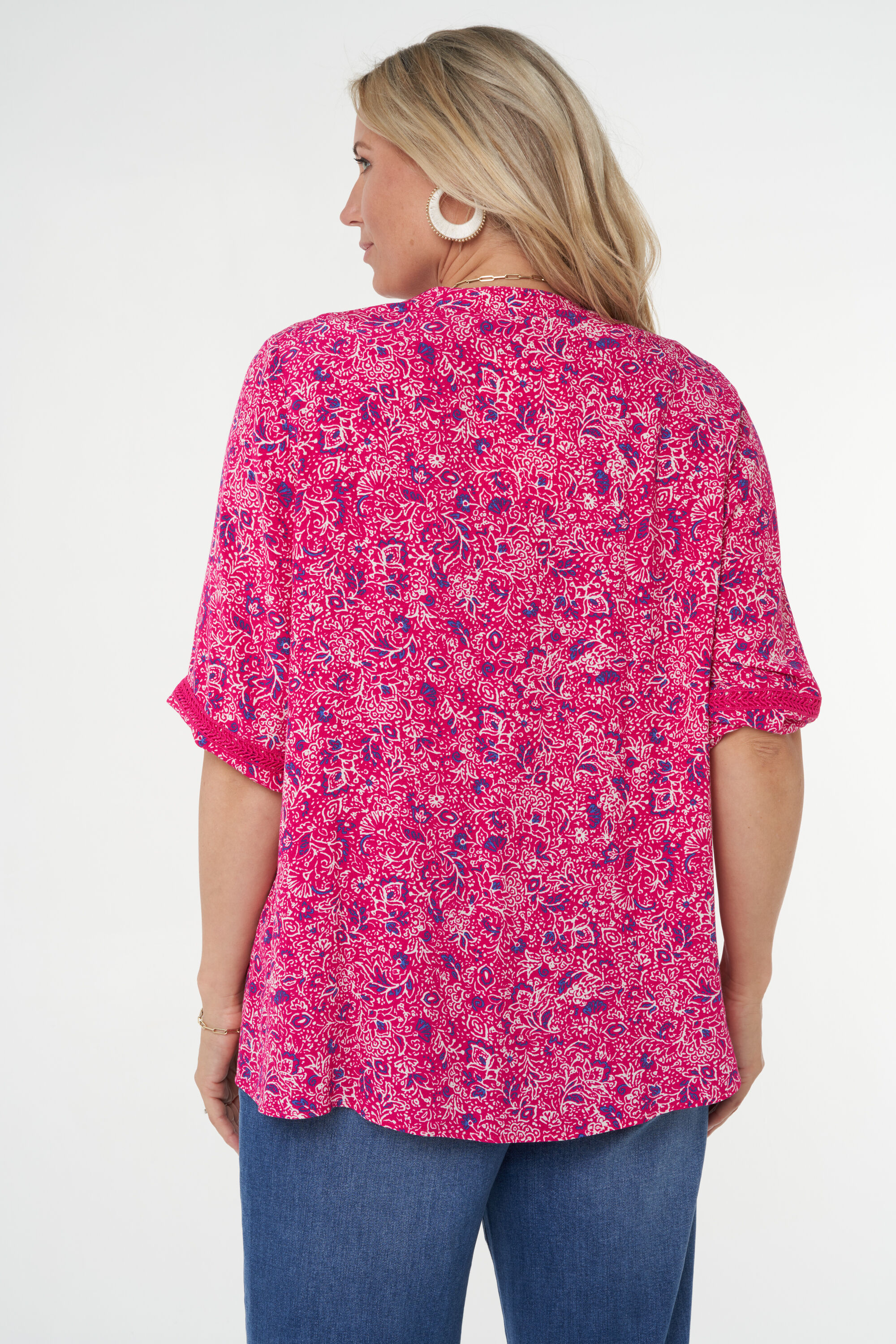 Chemisier avec design imprim&eacute; image number 4