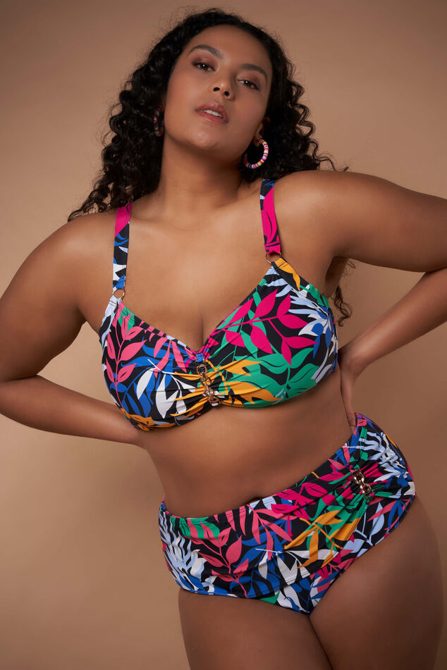 Bas de bikini avec croisement et détails métalliques image number 0