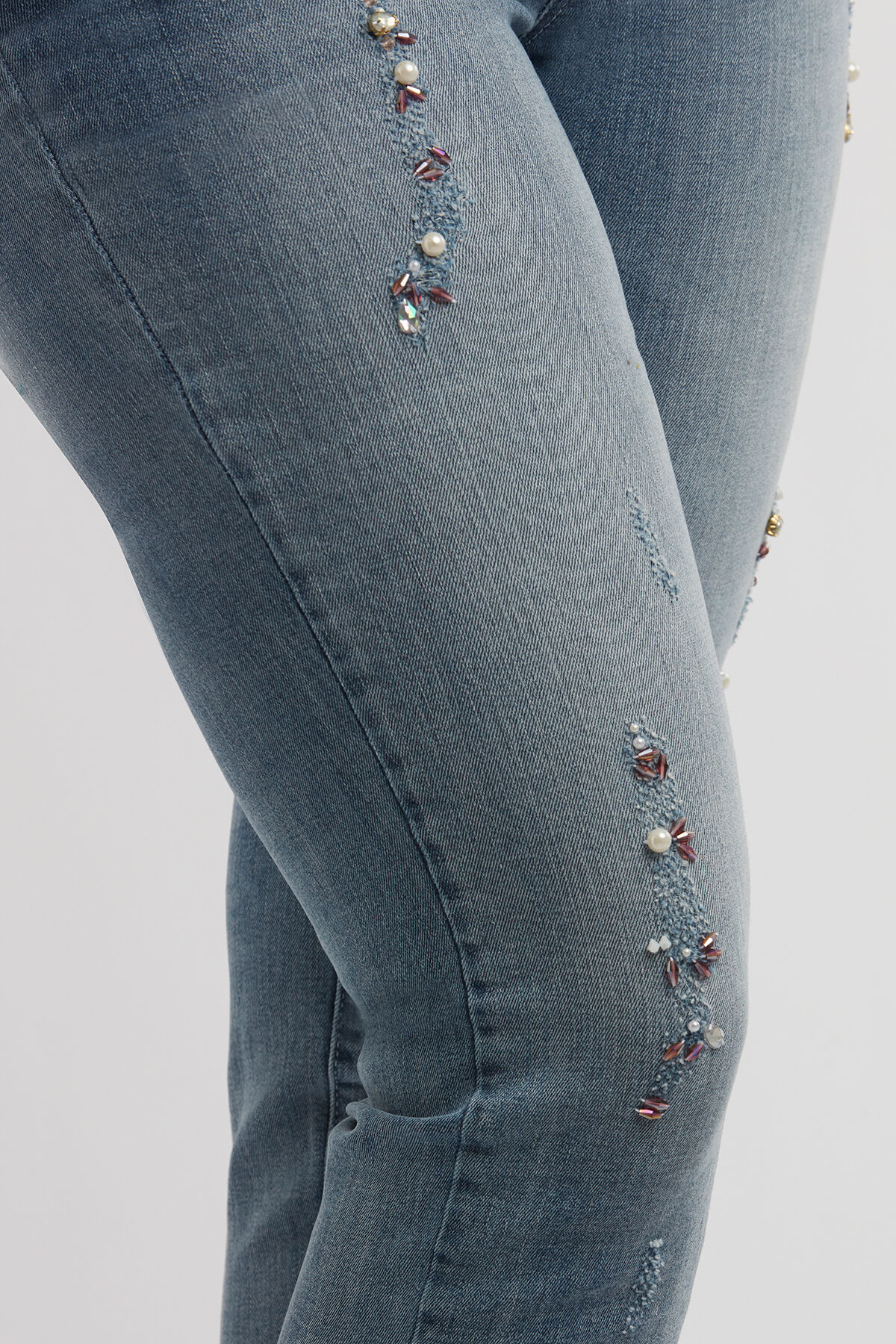 skinny jeans CHERRY image number 4