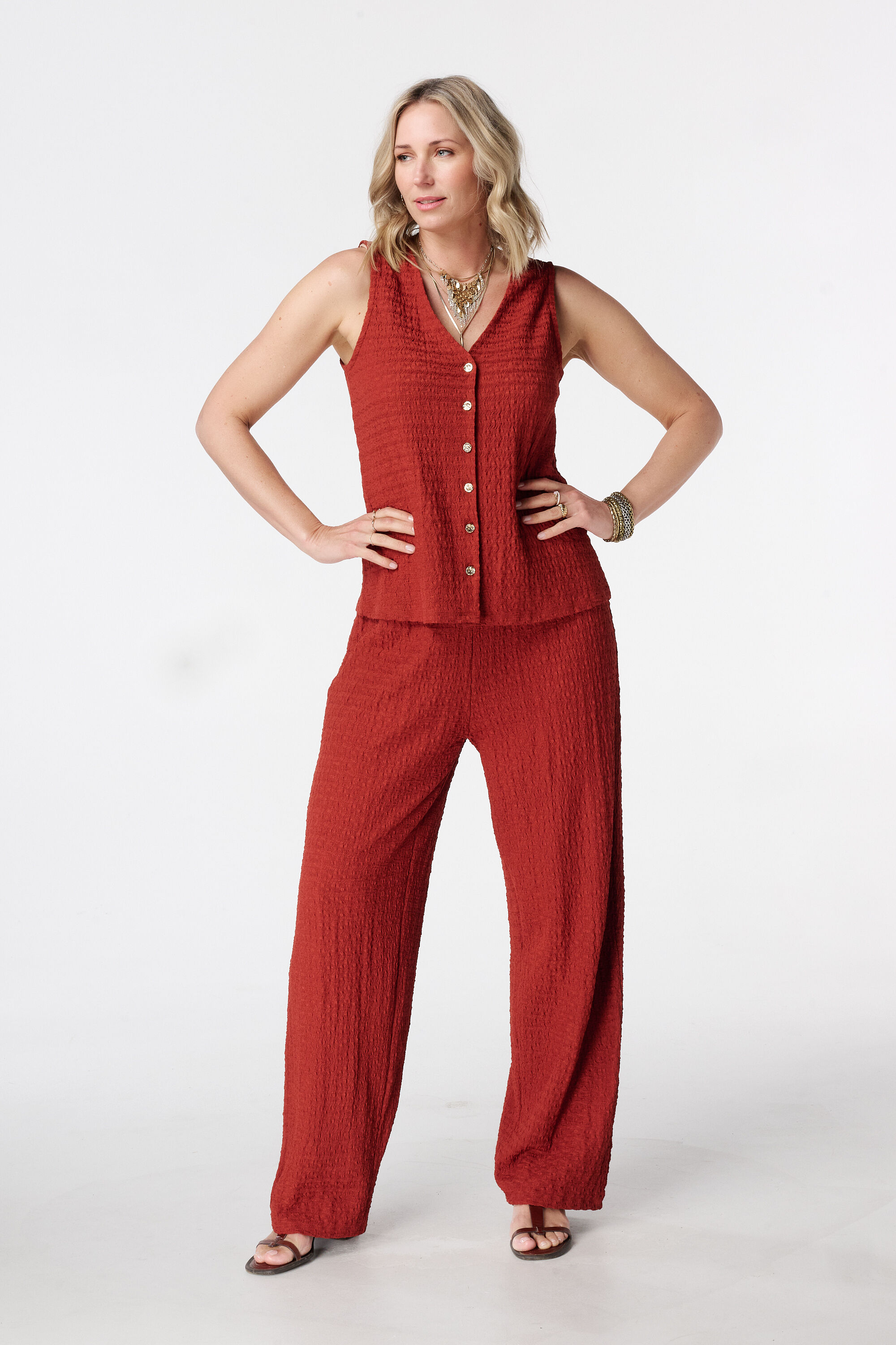 Top avec fermeture &agrave; boutons image number 5