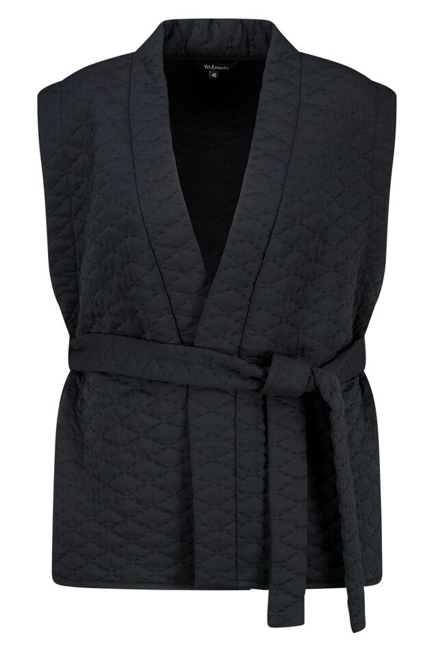 Gilet ample avec ceinture image number 1