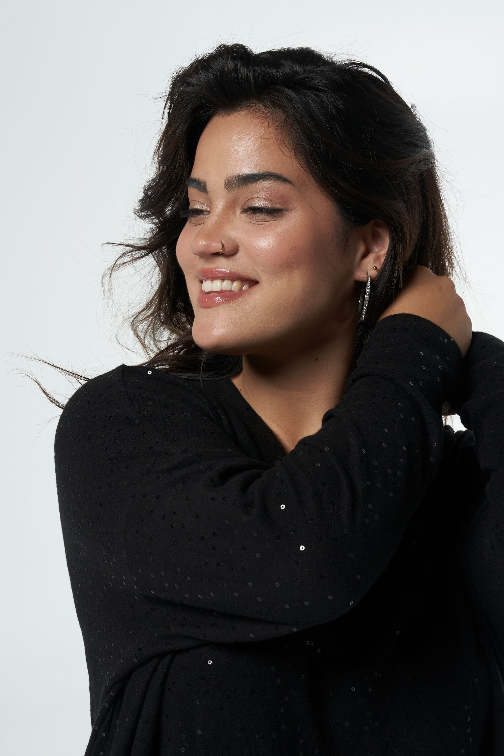 Top ample avec paillettes image number 4