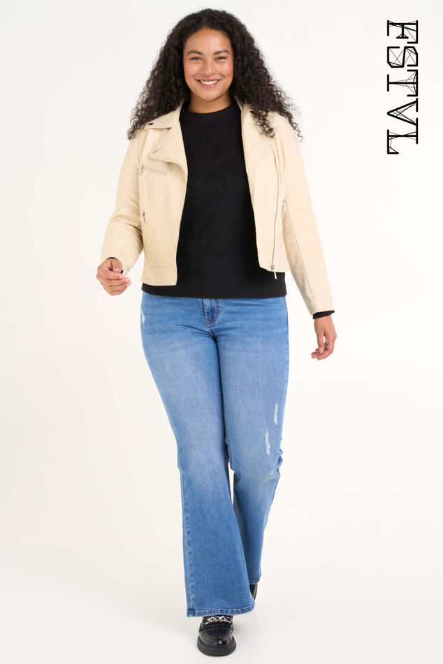 Veste style motard en similicuir image number 0