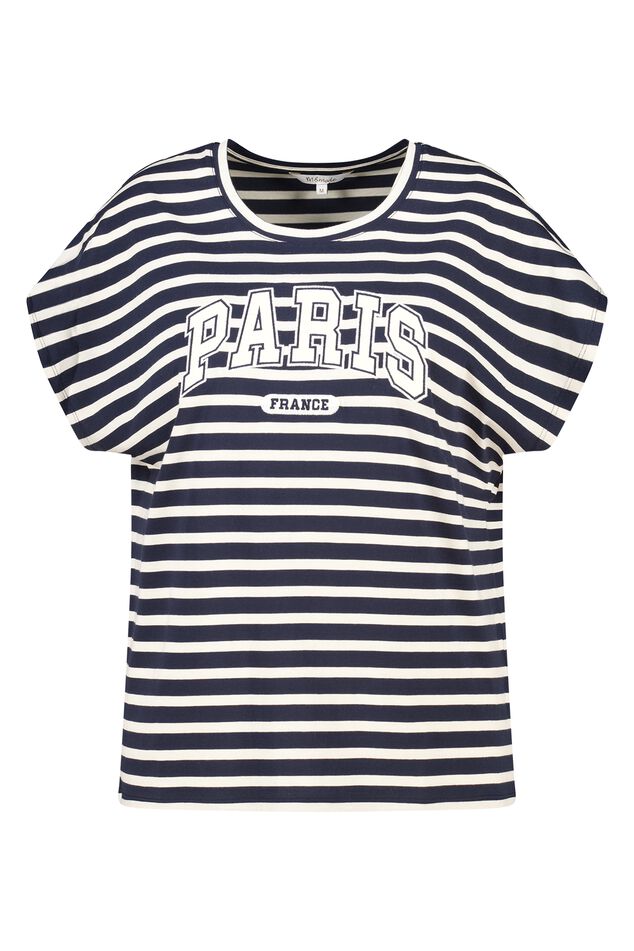 T-shirt rayé à imprimé image number 1