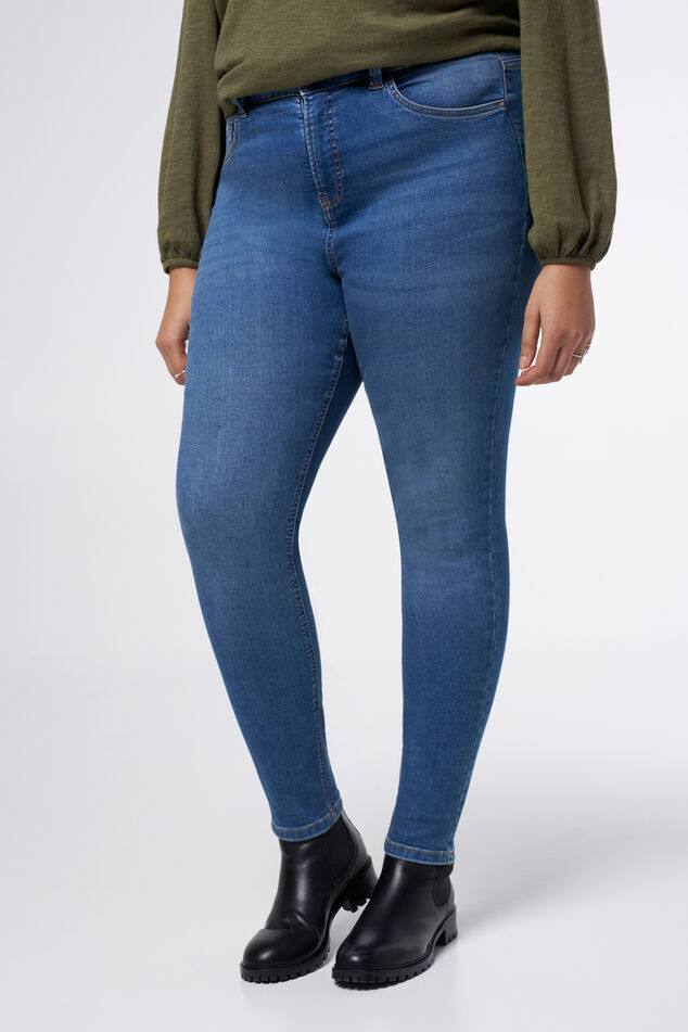 Jean skinny à taille haute CHERRY image number 5